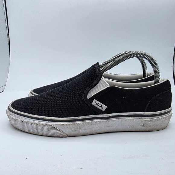 Vans Classic Slip On Embossed Womens Size 8.5 Black Casual Shoes Comfortable - Picture 13 of 13